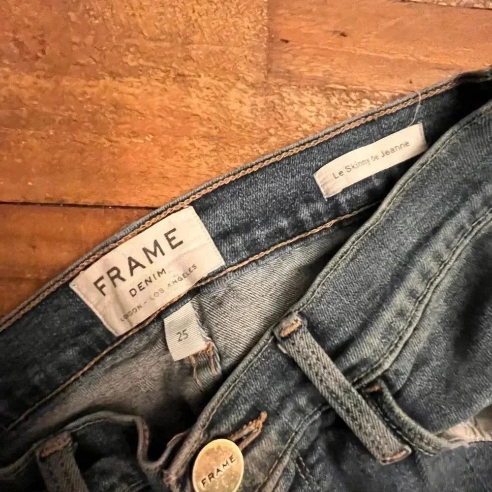Frame Skinny Stretch Jeans - Size 25 - Picture 5 of 7